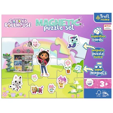 Puzzle magnetyczne. Poznaj �wiat Gabi - Koci Domek Gabi Trefl