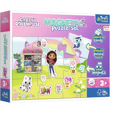 Puzzle magnetyczne. Poznaj �wiat Gabi - Koci Domek Gabi Trefl