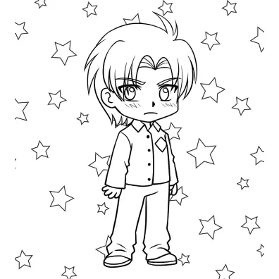 Manga & Chibis. Kolorowanka