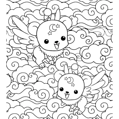 Manga & Chibis. Kolorowanka