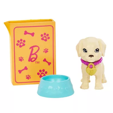 Barbie. Lalka Adopcja piesk�w. Zestaw + lalka Mattel