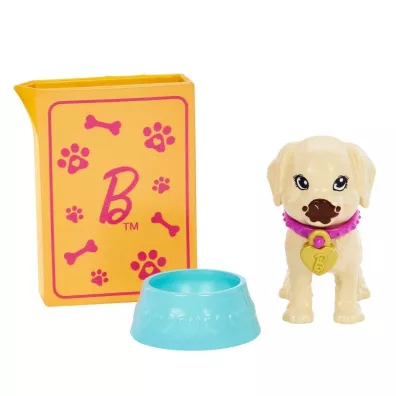 Barbie. Lalka Adopcja piesk�w. Zestaw + lalka Mattel