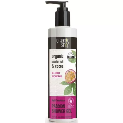 Organic Shop Organic Passion Fruit & Cocoa Alluring �el pod prysznic z mas�em kakaowym i ekstraktem z marakui 280 ml