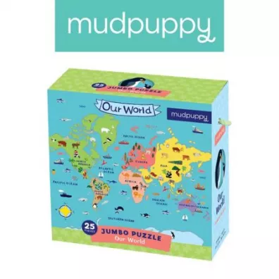 Puzzle pod�ogowe Jumbo Nasz �wiat 2+ Mudpuppy