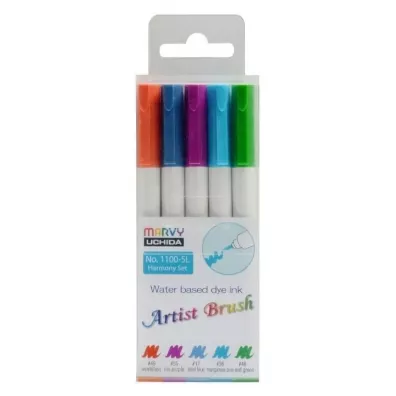 Marvy Flamastry Artist Brush Harmony 5 klor�w