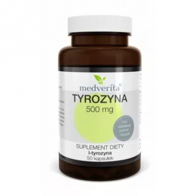 Medverita Tyrozyna 500 mg Suplement diety 50 kaps.