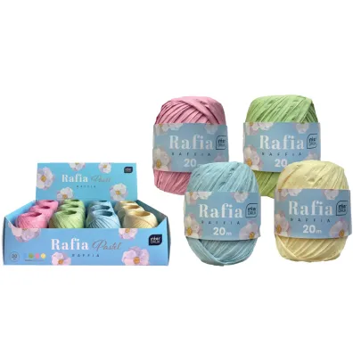 Interdruk Rafia na szpulce Pastel 20m