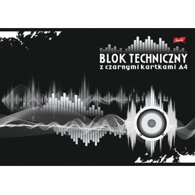 St. Majewski Blok techniczny A4 cz czarnymi kartkami 10 kartek
