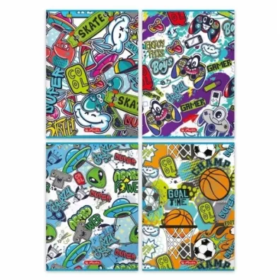 Herlitz Zeszyt A5 Dziecice Graffiti linia podwjna 32 kartek