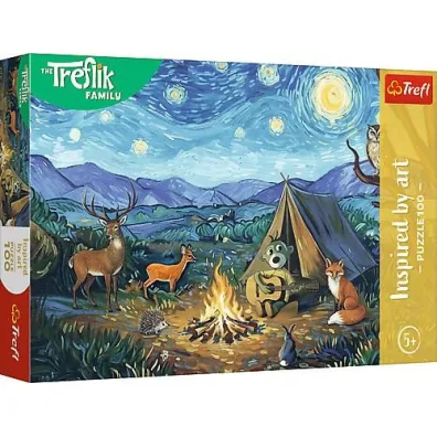 Puzzle Przy ognisku 100 el. Inspired By Art Rodzina Treflik�w 16564