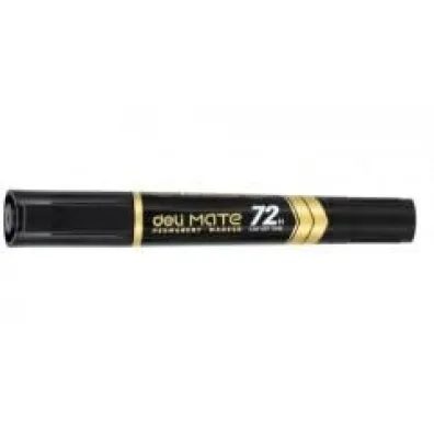 Marker permanentny dwustronny czarny 10 szt.