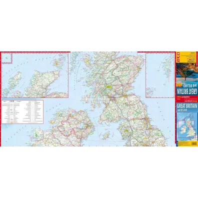 Wielka Brytania i Irlandia Great Britain and Ireland laminowana mapa samochodowo-turystyczna 1:950 000