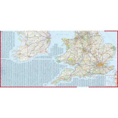 Wielka Brytania i Irlandia Great Britain and Ireland laminowana mapa samochodowo-turystyczna 1:950 000