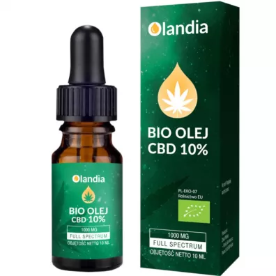 Olandia Olejek konopny 10 % (1000 mg fitosk�adnik�w) Suplement diety 10 ml Bio
