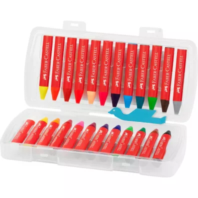 Faber-Castell Kredki woskowe tr�jk�tne 24 szt.