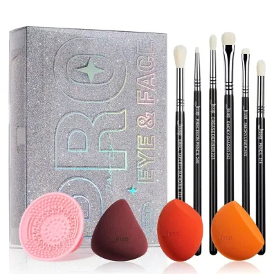 Jessup Zestaw Beauty Kit Zestaw p�dzli i g�beczek szkatu�ka T504 10 szt.