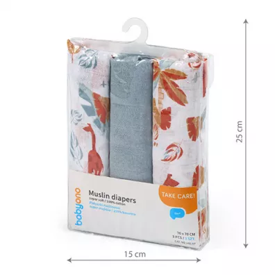 Babyono Pieluszki mulinowe super mikkie