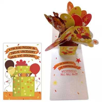 Kukartka Karnet KBO-008 Urodziny prezent