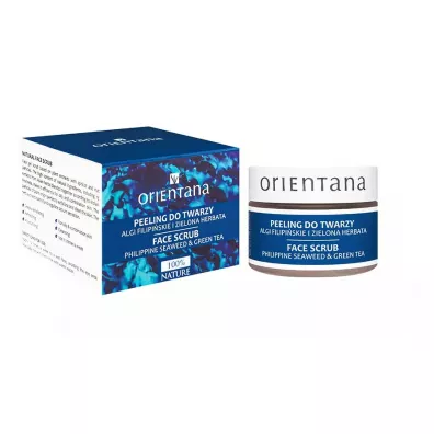 Orientana Naturalny �elowy peeling do twarzy algi filipi�skie i zielona herbata 50 g