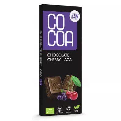 Cocoa Czekolada surowa wi�nia - acai 40 g Bio