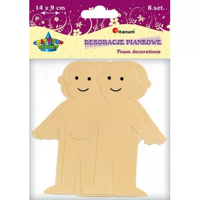 Titanum Dekoracje piankowe postacie cieliste 8 szt.