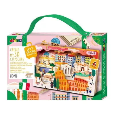 Puzzle drewniane 3D - Stw�rz pejza� miejski Rzym Avenir