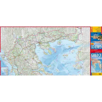 Grecja laminowana mapa samochodowo-turystyczna 1:750 000