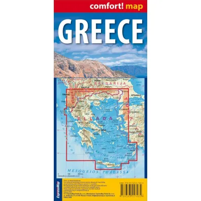 Grecja laminowana mapa samochodowo-turystyczna 1:750 000
