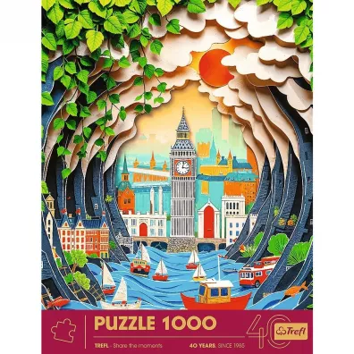 Puzzle 1000 el. Paper Art: Londyn Trefl