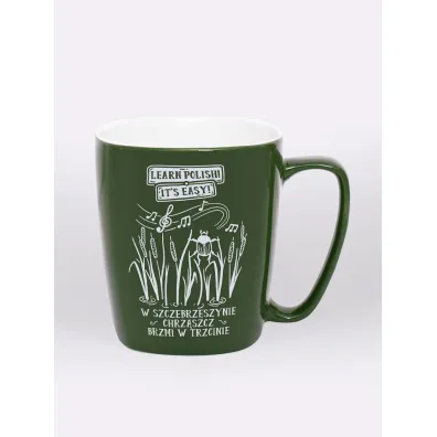 Nadwyraz.com Kubek ceramiczny zielony Chrz�szcz brzmi...