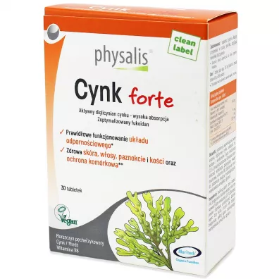 Physalis Cynk forte Suplement diety 30 tab.