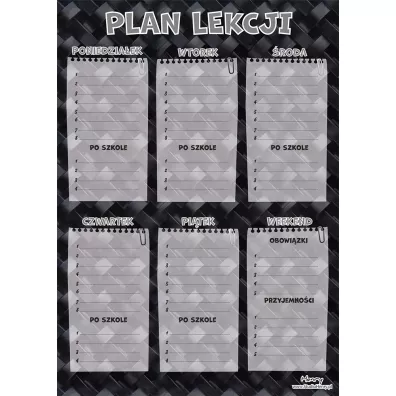 Henry Plan lekcji z tabliczk mnoenia A4 Karbon
