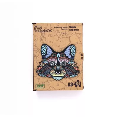 Puzzle drewniane eko 130 el. Weso�y szop pracz A3 Maksik