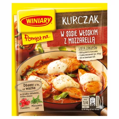 Winiary Pomys� na... Kurczak w sosie w�oskim z mozzarell� 35 g