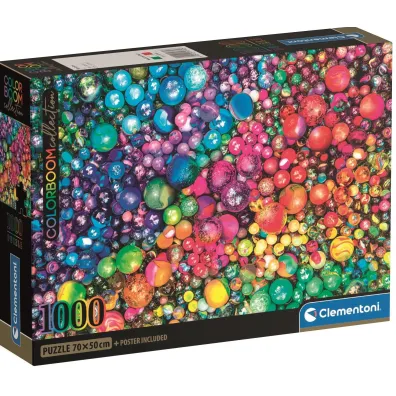 Puzzle 1000 el. Compact Colorboom Marbles Clementoni