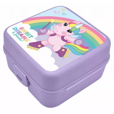 Pudeko niadaniowe z przegrdkami 14x14x8cm Sweet dreams KL11534 Kids Euroswan