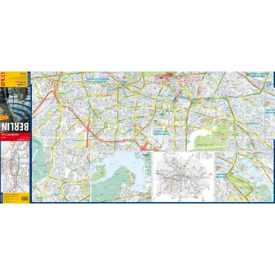 Berlin city street map 1:15 000 laminat 2024