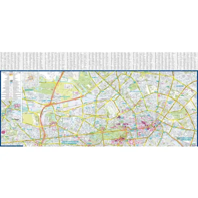 Berlin city street map 1:15 000 laminat 2024