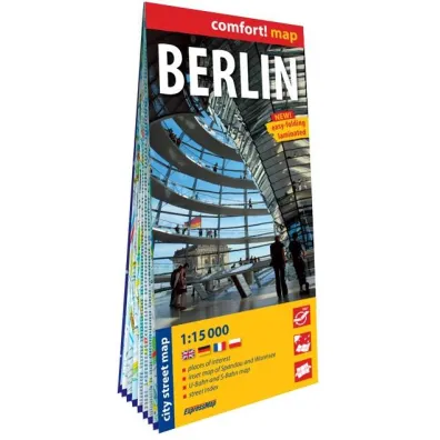 Berlin city street map 1:15 000 laminat 2024