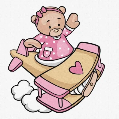 Malowanie po numerach - Rozwini�cie skrzyde� Kids 25x25cm Ideyka