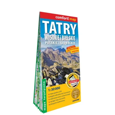 Tatry Wysokie i Bielskie Polskie i S�owackie mapa turystyczna 130 000 laminat 2024