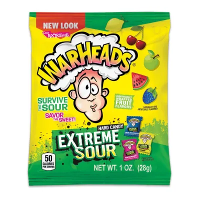 Warheads Kwa�nie twarde cukierki Extreme Sour Hard Candy 28 g