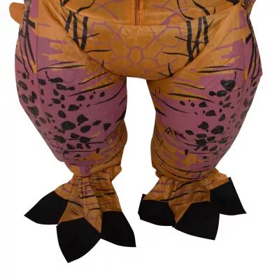 Kostium str�j karnawa�owy przebranie dmuchany dinozaur T-REX Gigant br�zowy 1.5-1.9m