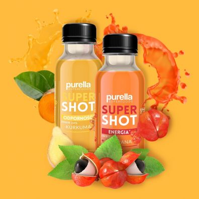 Purella Superfoods Super Shot Odporno imbir + kurkuma 100 ml