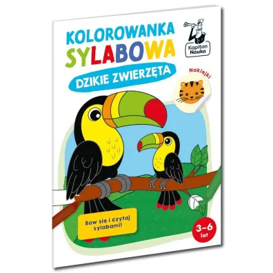 Pakiet dla przedszkolaka. Na wsi. Kolorowanka sylabowa, Dzikie zwierz�ta. Kolorowanka sylabowa, Kredki Bambino