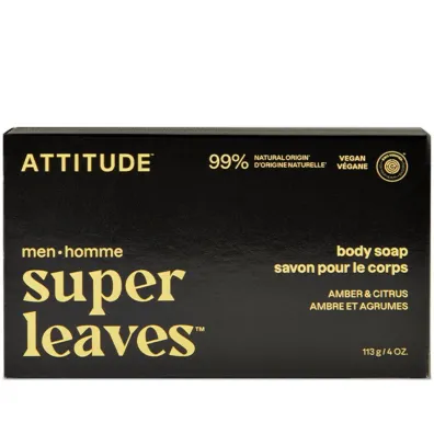 Attitude SUPER LEAVES, Myd�o w kostce do cia�a, dla m�czyzn 113 g