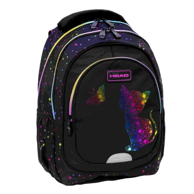 Astra Plecak Head Golden Effect Rainbow Kitty AB330