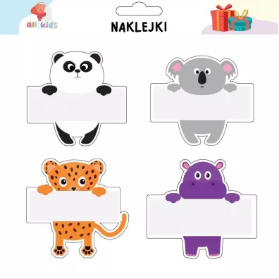 All4Kids Naklejki zwierzaki na szafk� i zeszyt 1