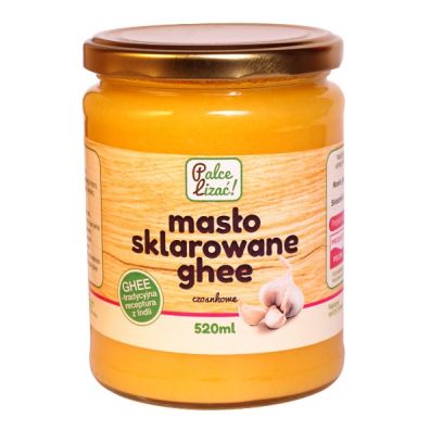 Palce lizać Masło sklarowane ghee czosnkowe 520 ml