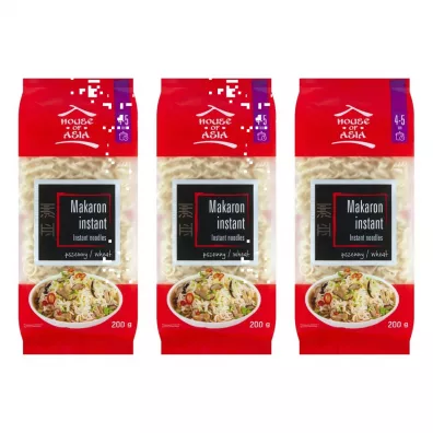 House of Asia Makaron pszenny instant Zestaw 3 x 200 g